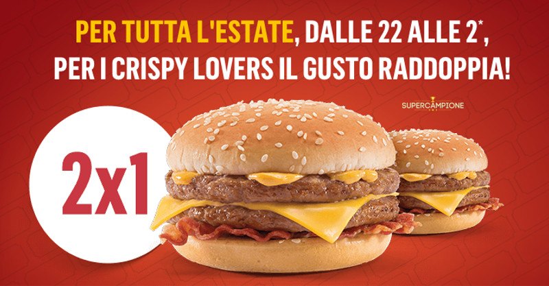 McDonald's ti regala un Crispy McBacon McDonald's ti regala un Crispy McBacon