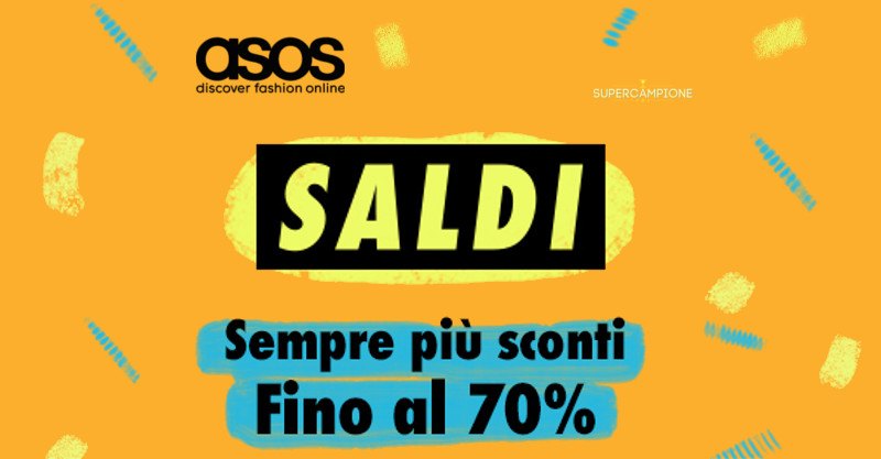 Sconti fino al 70% su Asos