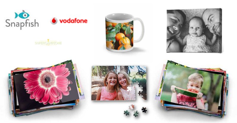 Vodafone ti regala un buono Snapfish da 5 euro Vodafone ti regala un buono Snapfish da 5 euro