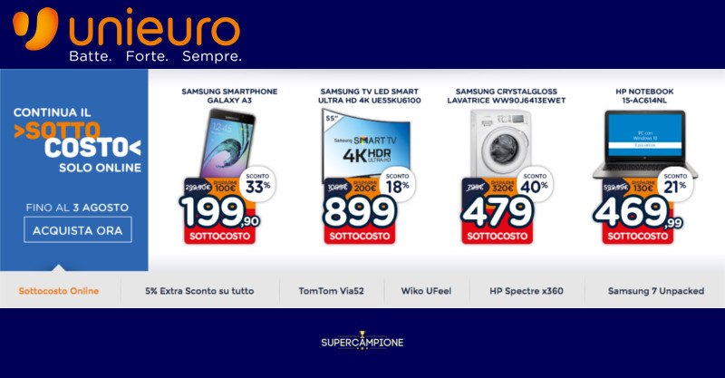 Sottocosto Unieuro Sottocosto Unieuro