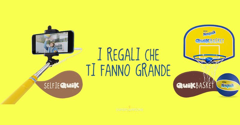 Nesquik ti regala SelfieQuik o QuikBasket