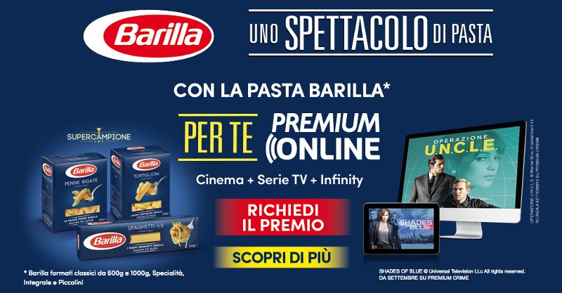 Barilla ti regala Premium Online Barilla ti regala Premium Online