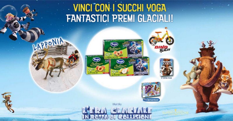 Concorso Yoga: vinci viaggio in Lapponia e premi Era Glaciale Concorso Yoga: vinci viaggio in Lapponia e premi Era Glaciale