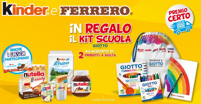 Omaggio kit scuola Giotto