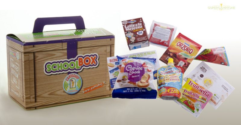 Omaggio SchoolBox nelle cartolerie Cartoshop