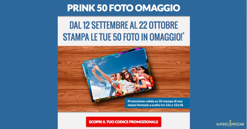 Omaggio stampa 50 foto Prink Italia