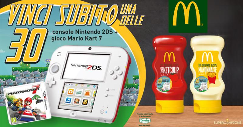 Concorso McDonald's: vinci Nintendo e Mario Kart