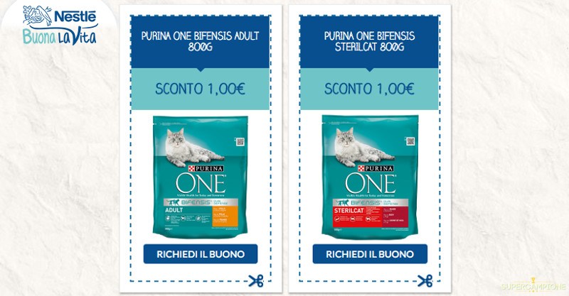 Buoni spesa Purina gatto da 1€