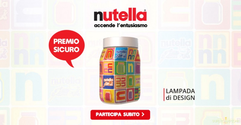 Nutella ti regala una lampada di design