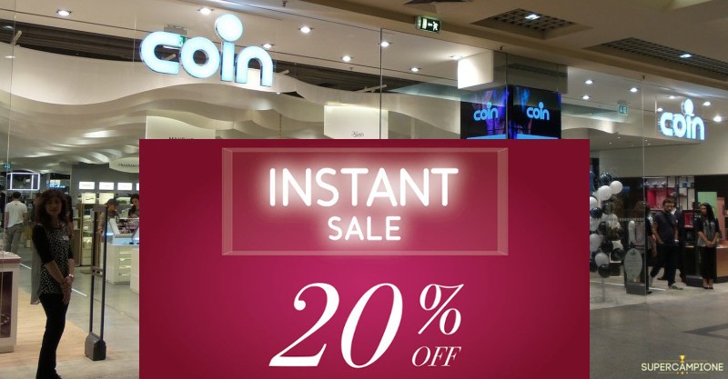 Sconti Coin del 20% su tutto