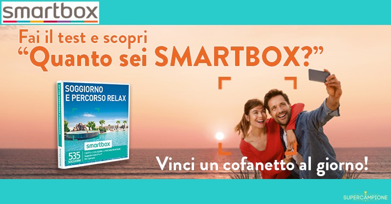 Vinci un cofanetto Smartbox al giorno Vinci un cofanetto Smartbox al giorno