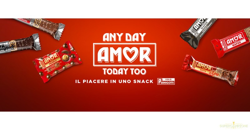 Campioni omaggio snack AMOR Pernigotti