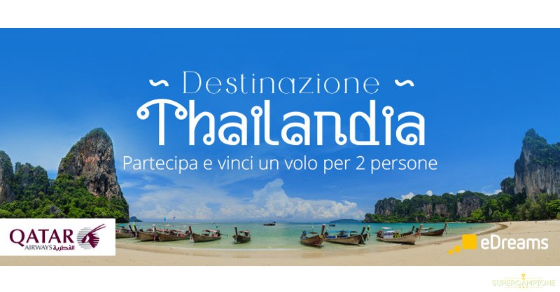 Vinci un volo in Thailandia con eDreams Vinci un volo in Thailandia con eDreams