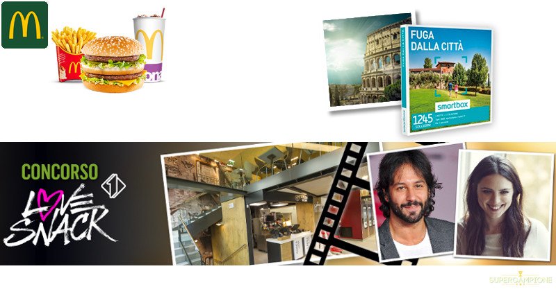 Concorso McDonald's Love Snack Concorso McDonald's Love Snack