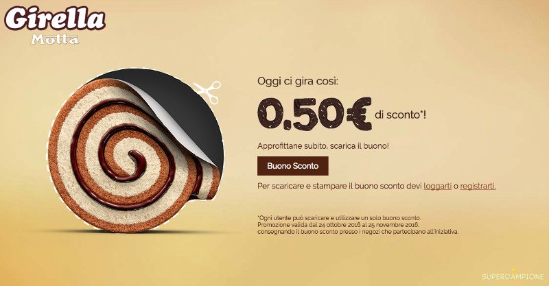 Buono spesa Girella Motta da 0,50€ Buono spesa Girella Motta da 0,50€