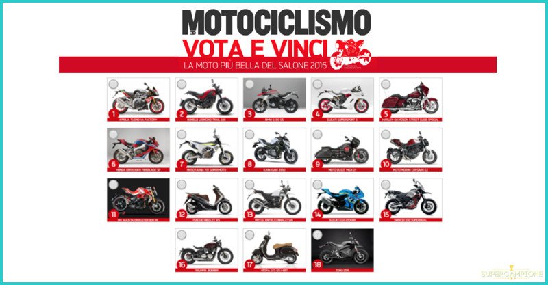 Vinci gratis la Moto più bella del Salone Vinci gratis la Moto più bella del Salone