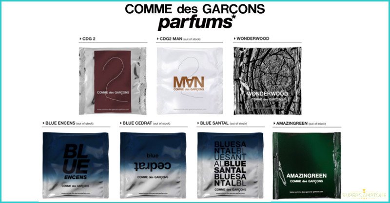 Campioni omaggio profumi Comme des Garcons