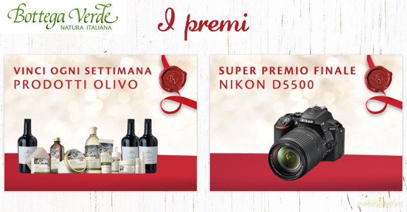 Bottega Verde: vinci gratis kit di prodotti e Nikon d5500