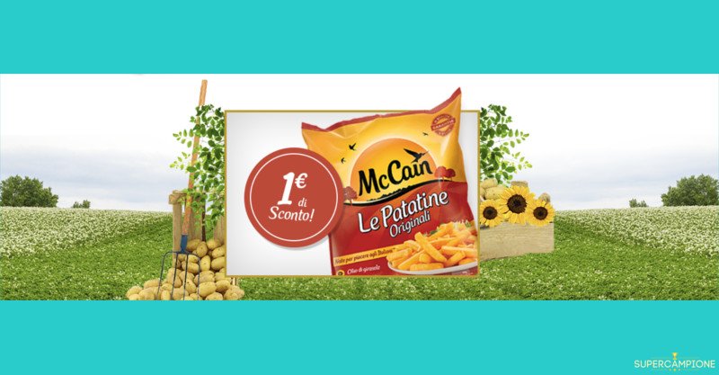 Buoni spesa patatine McCain da 1€ Buoni spesa patatine McCain da 1€