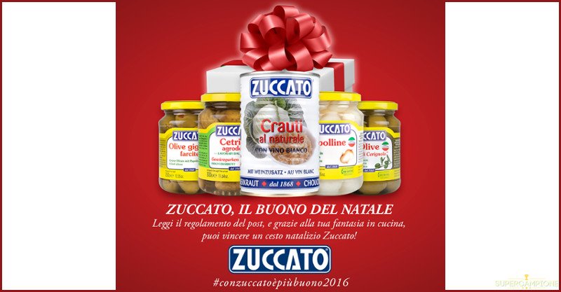 Concorso Zuccato: vinci gratis cesto di prodotti Concorso Zuccato: vinci gratis cesto di prodotti