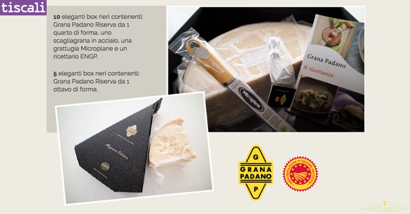 Vinci gratis box di prodotti Grana Padano