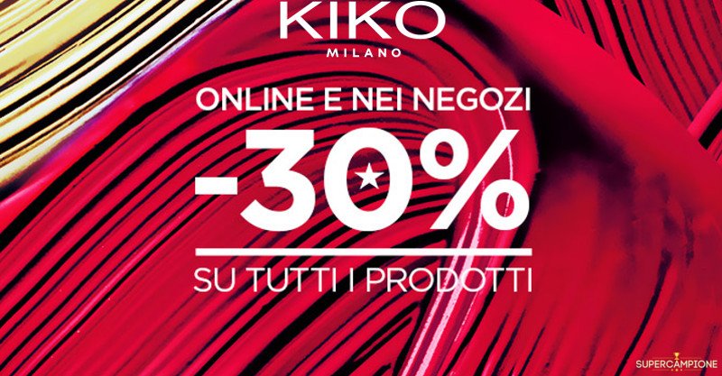 Buono spesa Kiko del 30%