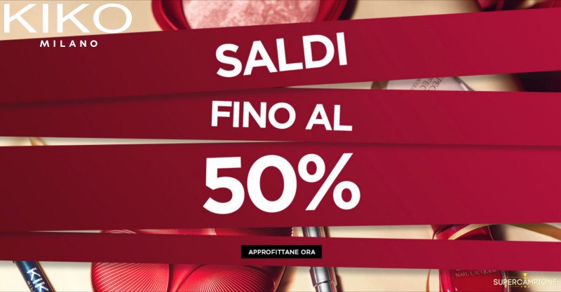 Saldi Kiko fino al 50%