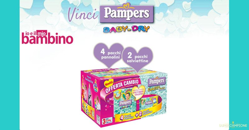 Vinci gratis un Box Pampers Baby-dry