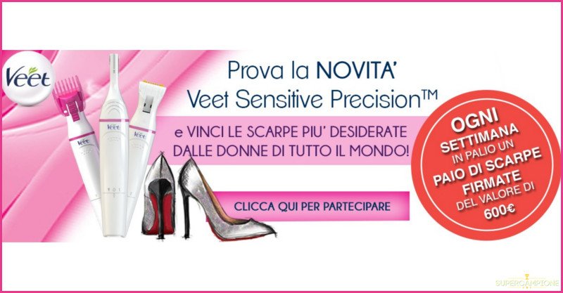 Vinci scarpe Louboutin da 600€ con Veet Vinci scarpe Louboutin da 600€ con Veet