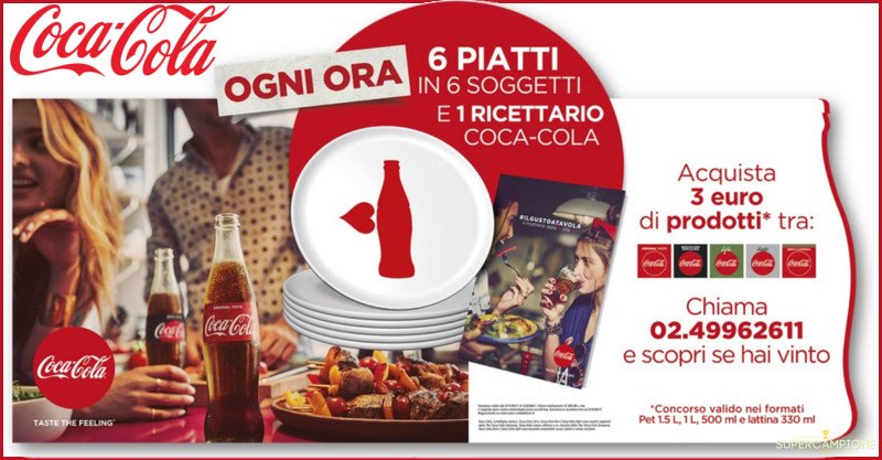 Vinci un premio ogni ora con Coca Cola