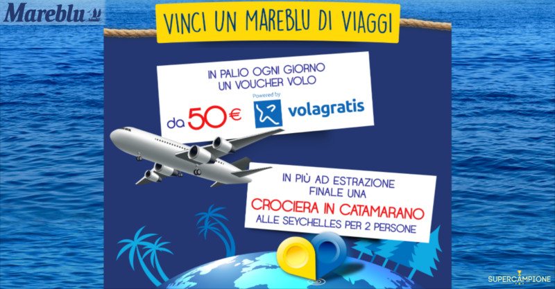 Mareblu: vinci voucher voli e Seychelles in catamarano