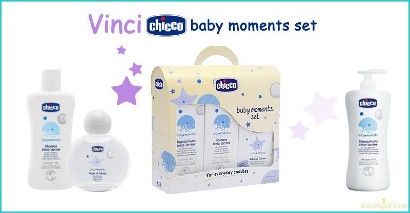 Vinci gratis un set Chicco Baby Moments Vinci gratis un set Chicco Baby Moments