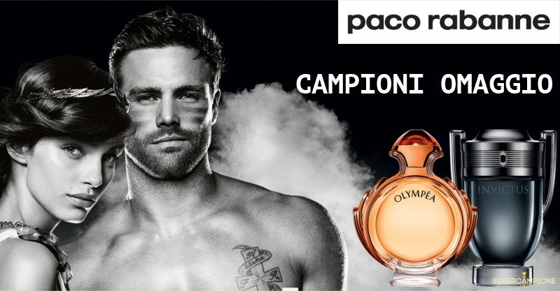 Campioni omaggio Paco Rabanne Intense Olympéa e Invictus Campioni omaggio Paco Rabanne Intense Olympéa e Invictus