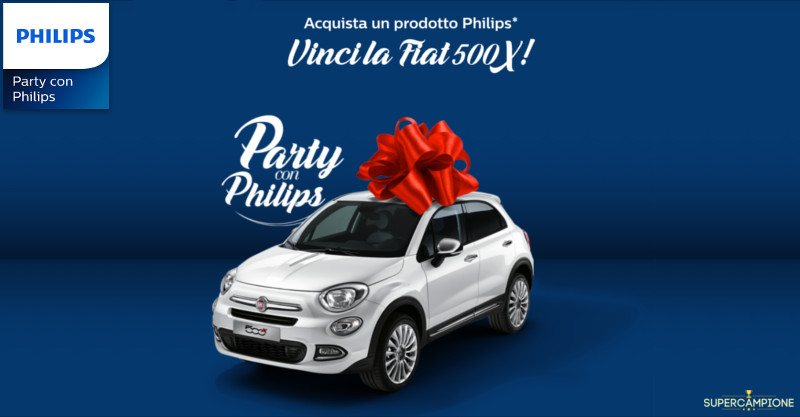 Concorso Philips: vinci una Fiat 500X