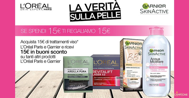 Garnier: spendi e riprendi 15€