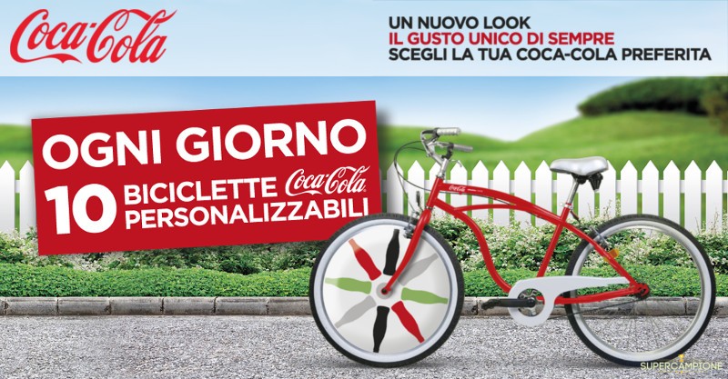 Coca Cola: vinci 10 biciclette al giorno