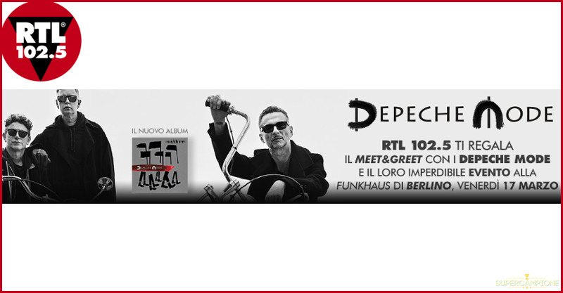 Vinci gratis concerto dei Depeche Mode e viaggio a Berlino Vinci gratis concerto dei Depeche Mode e viaggio a Berlino