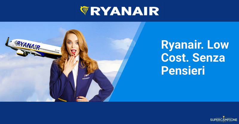 Offerta Ryanair: biglietti da 9,99€