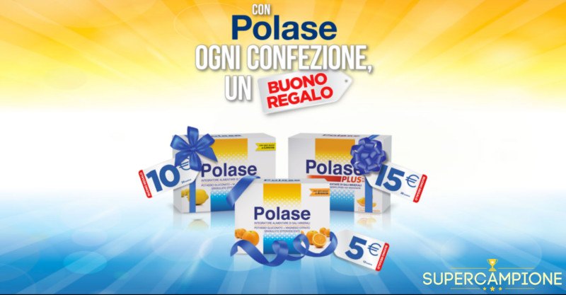 Polase: ricevi gratis buoni regalo Polase: ricevi gratis buoni regalo