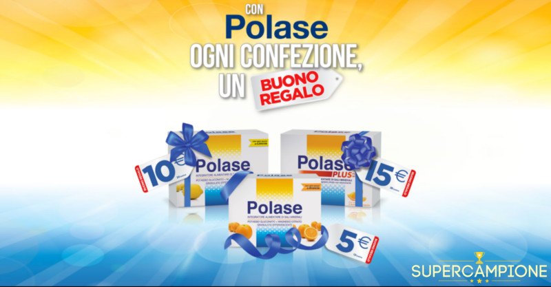 Polase: ricevi gratis buoni regalo