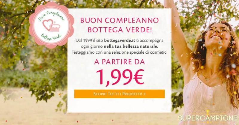 Offerte e Omaggio Bottega Verde Offerte e Omaggio Bottega Verde