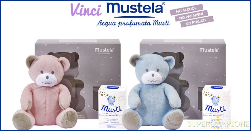 Vinci gratis acqua profumata orsetto Mustela Vinci gratis acqua profumata orsetto Mustela