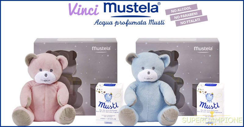 Vinci gratis acqua profumata orsetto Mustela