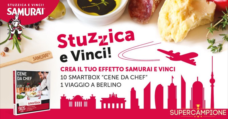 Vinci gratis viaggio a Berlino e Smartbox Cene da Chef