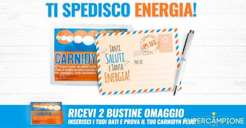 Campioni omaggio Carnidyn Plus Campioni omaggio Carnidyn Plus
