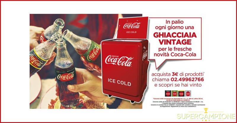 Coca Cola: vinci una ghiacciaia vintage al giorno Coca Cola: vinci una ghiacciaia vintage al giorno