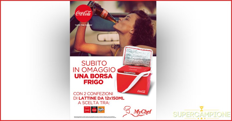 Coca Cola: ricevi in omaggio una borsa frigo