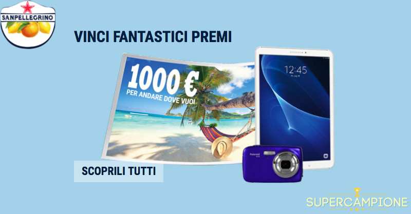 San Pellegrino: vinci viaggio, Polaroid e altri premi San Pellegrino: vinci viaggio, Polaroid e altri premi