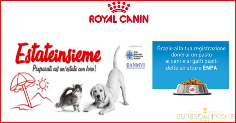 Vinci gratis un kit vacanza con Royal Canin