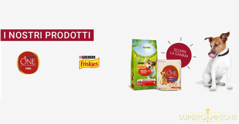 Vinci gratis 50 forniture Purina Friskies e One Mini